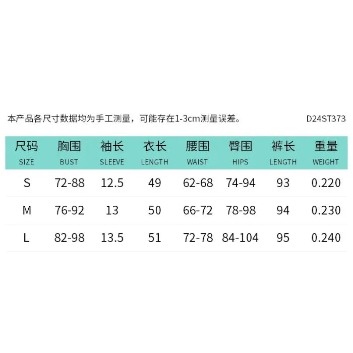 Two Piece Set for Woman Streetwear Solid Round Neck Short Sleeved T-shirt Top and Tight Pants Suit Spring and Summer 2025 New