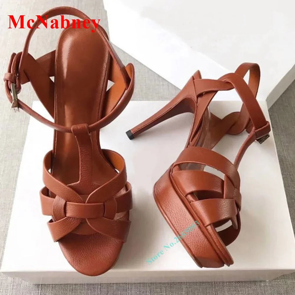 Elegant Open Toe Buckle Slingback Sandals for Women