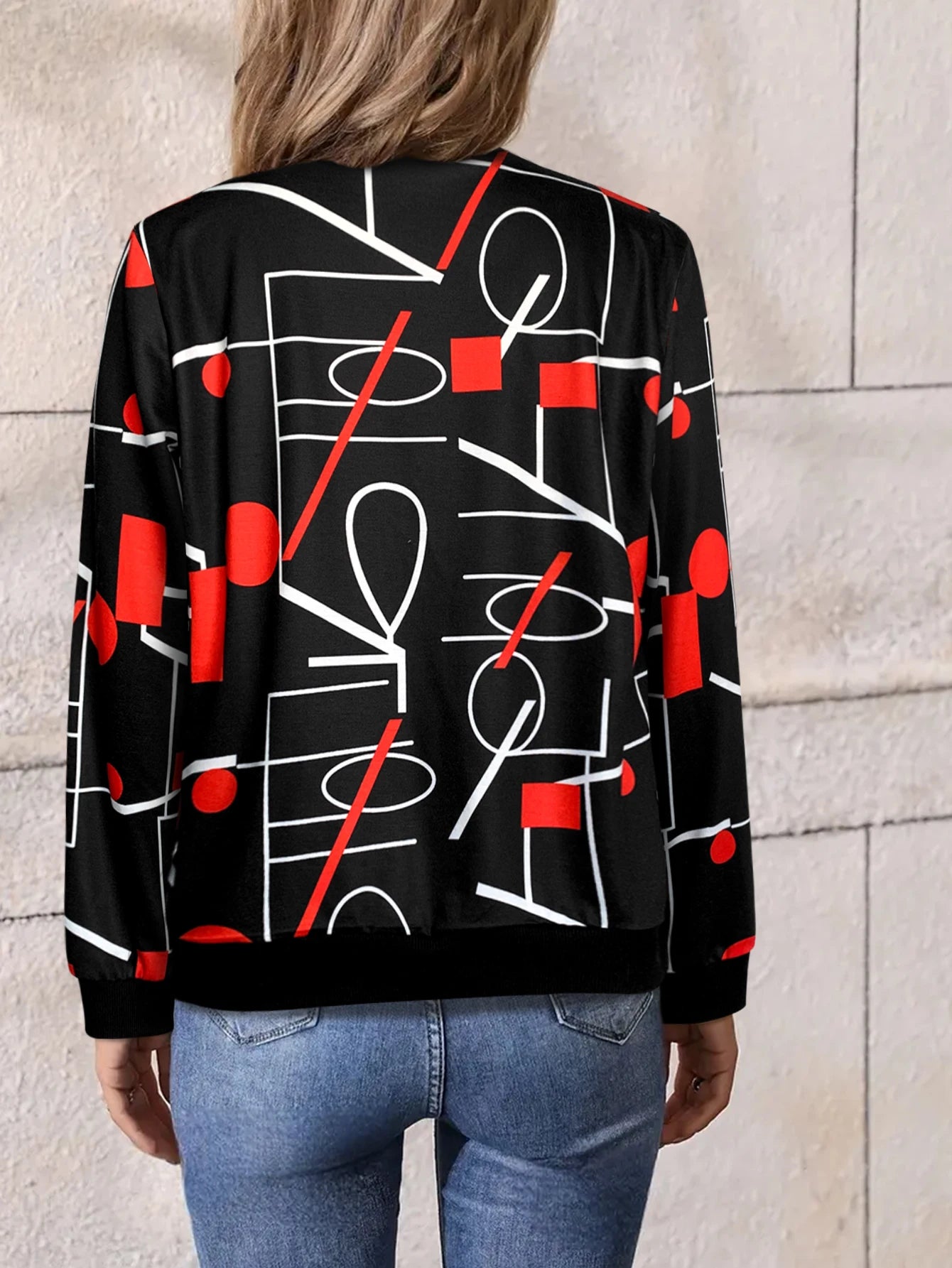 Women's Zip - Up Bomber Jacket, Zebra Print Design, Long - Sleeve, Ideal for Casual & Streetwear, Must - Have Fall Outerwear