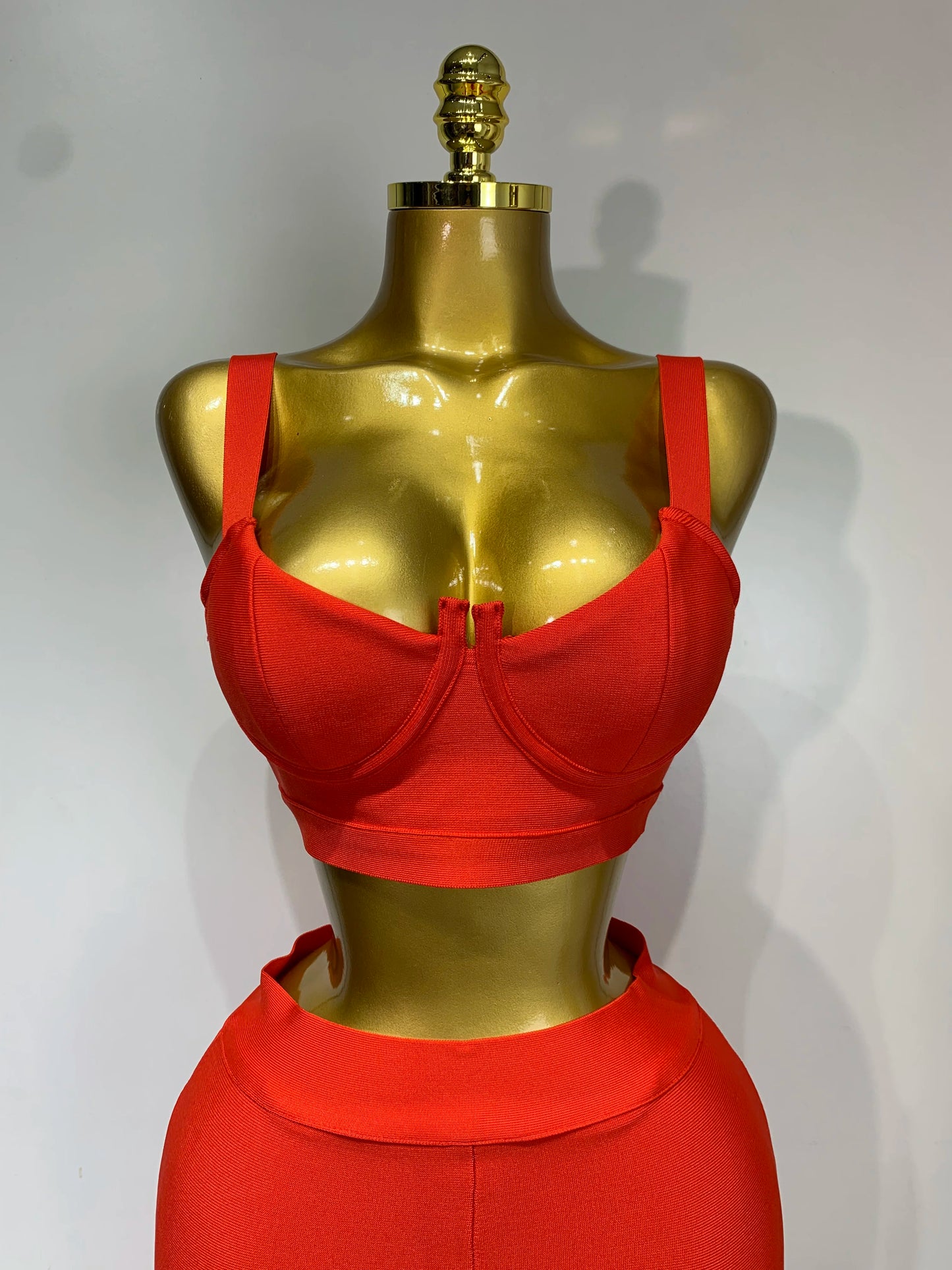 Women Sexy Bandage Crop Top Pant Set Evening Party Club Luxury Birthday High Street Fashion Elegant Luxury Birthday Outfit ﻿