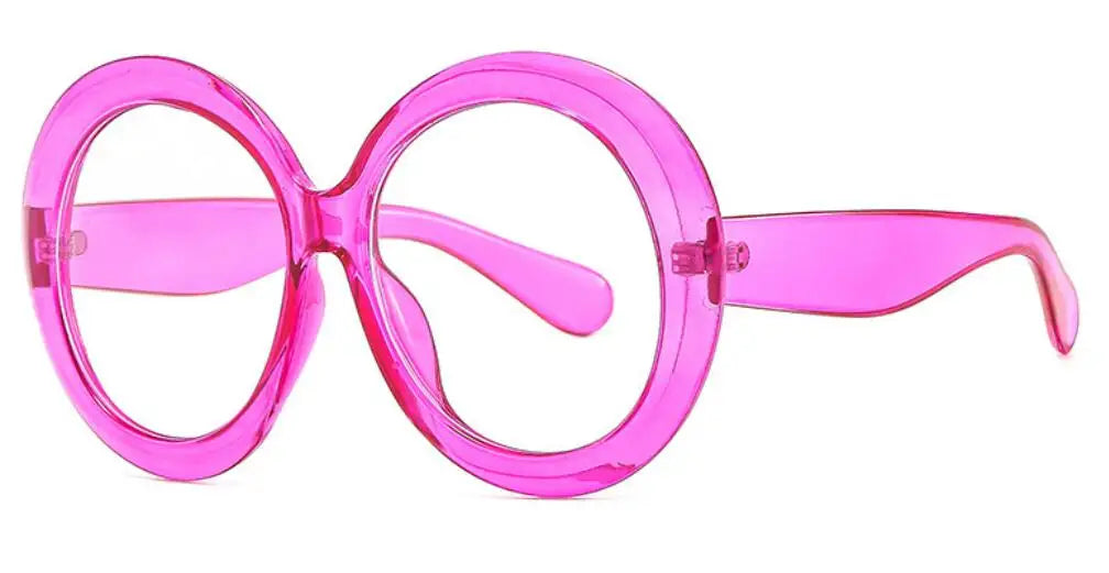 Fashionable Blue Light Round Frame Reading Glasses for Women