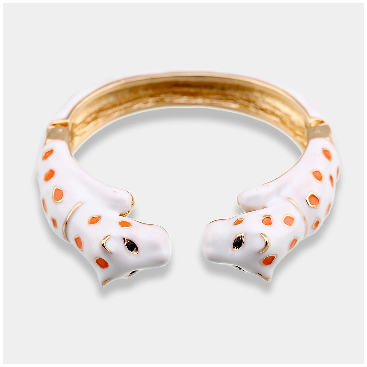 Fashion Colorful Double Leopard Cuff Bracelet for Women