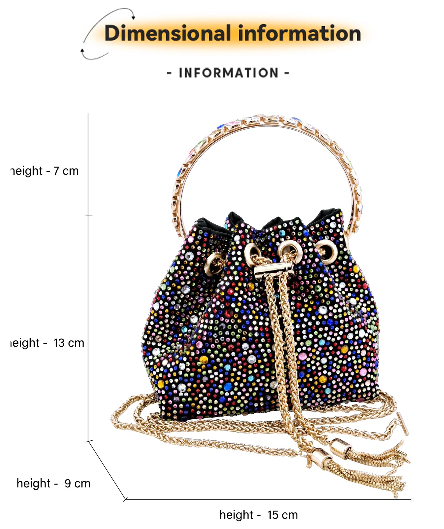 New Colorful Diamond Pointed Shoes Bag Soft Bag Anklet Design Middle Heel Women A Pair Fashion Shoes Suitable For Wedding Party