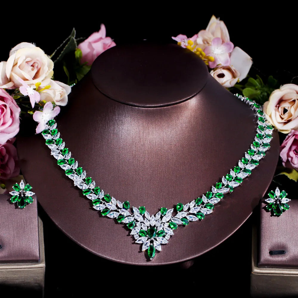 Yellow Cubic Zirconia Bridal Jewelry Set