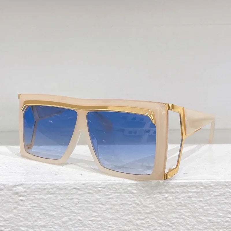 Gradient Square Sunglasses With UV400 Protection for Women