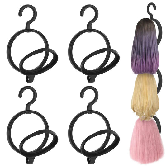 Portable Black Wig Display Stand For Salon And Home for Women