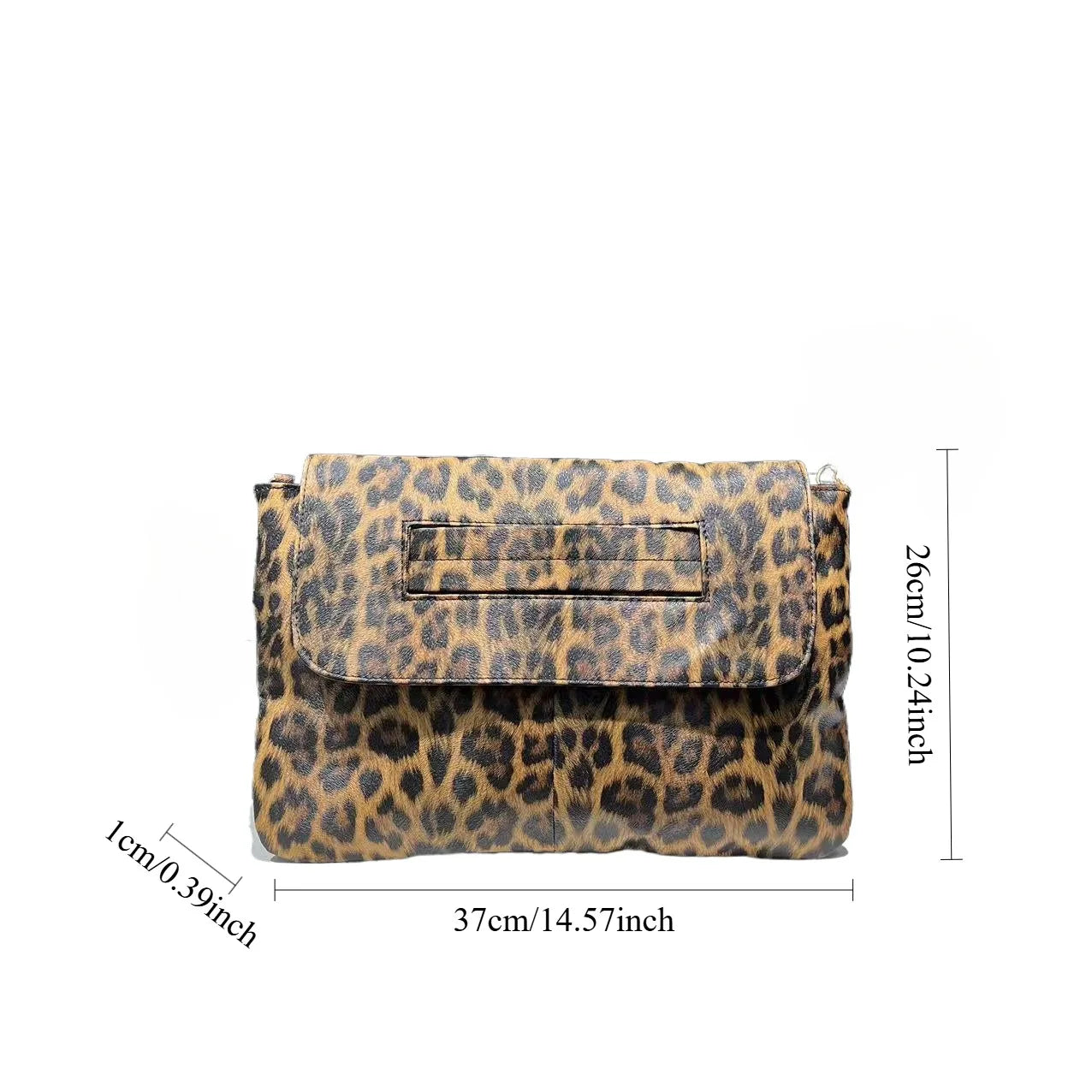 Leopard Print Retro Handbag High Capacity for Women
