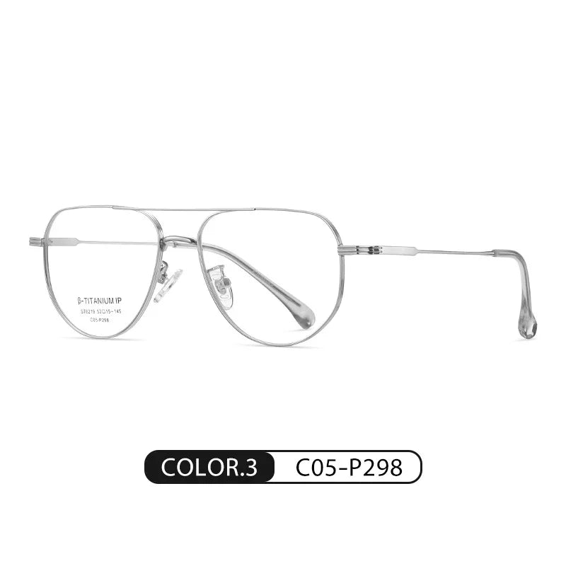 Blue Light Blocking Pilot Metal Reading Glasses For Women
