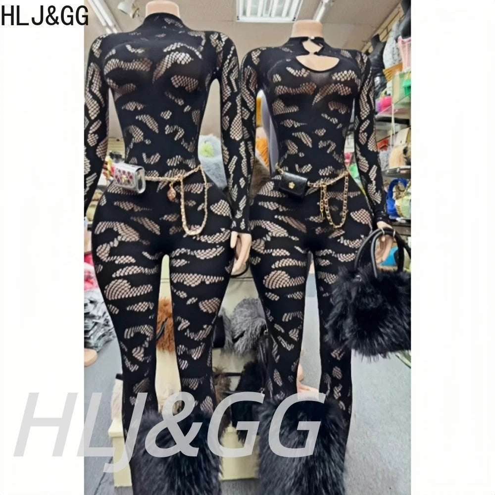 Lace See Through Round Neck Long Sleeve Bodycon One Piece for Women