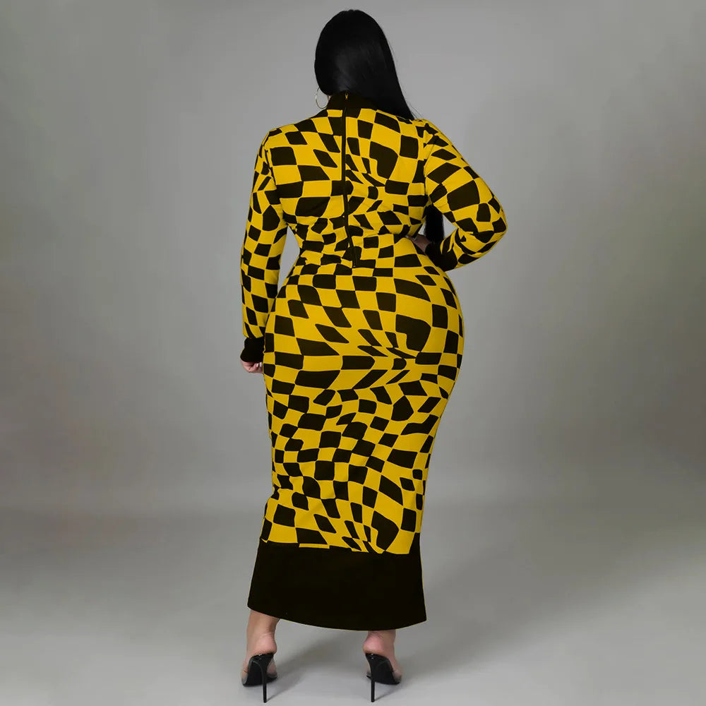 Colorful African Dashiki Print Traditional Dress for Women