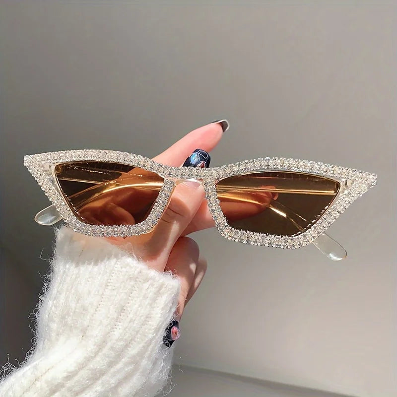 Rhinestone Cat Eye Sunglasses