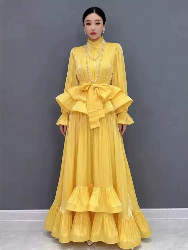 Bell Sleeve Two Piece Maxi Skirt Set