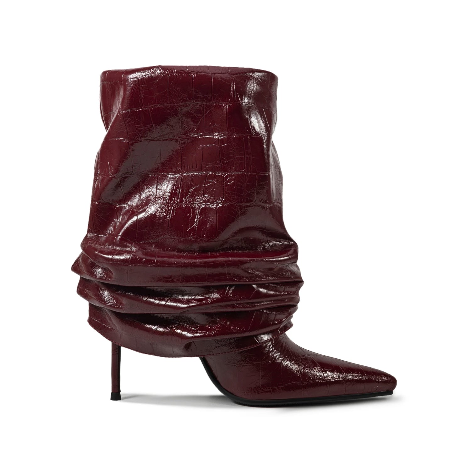 Timeless Elegant Chic Pleated Mid Calf Boots for Women