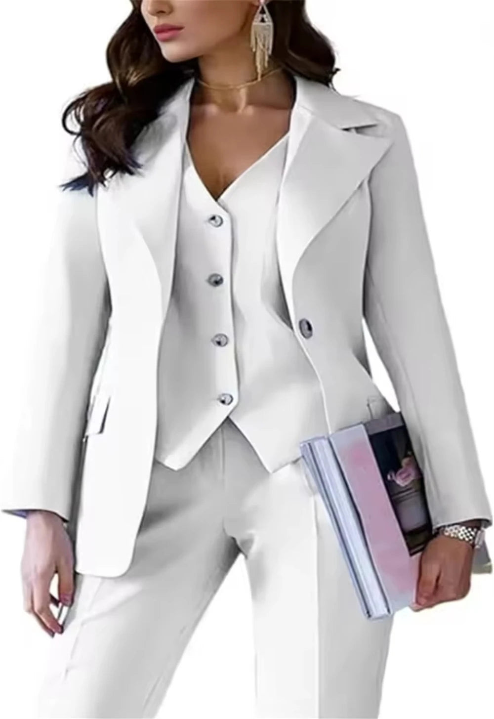 Slim Fit Three Piece Suit Set