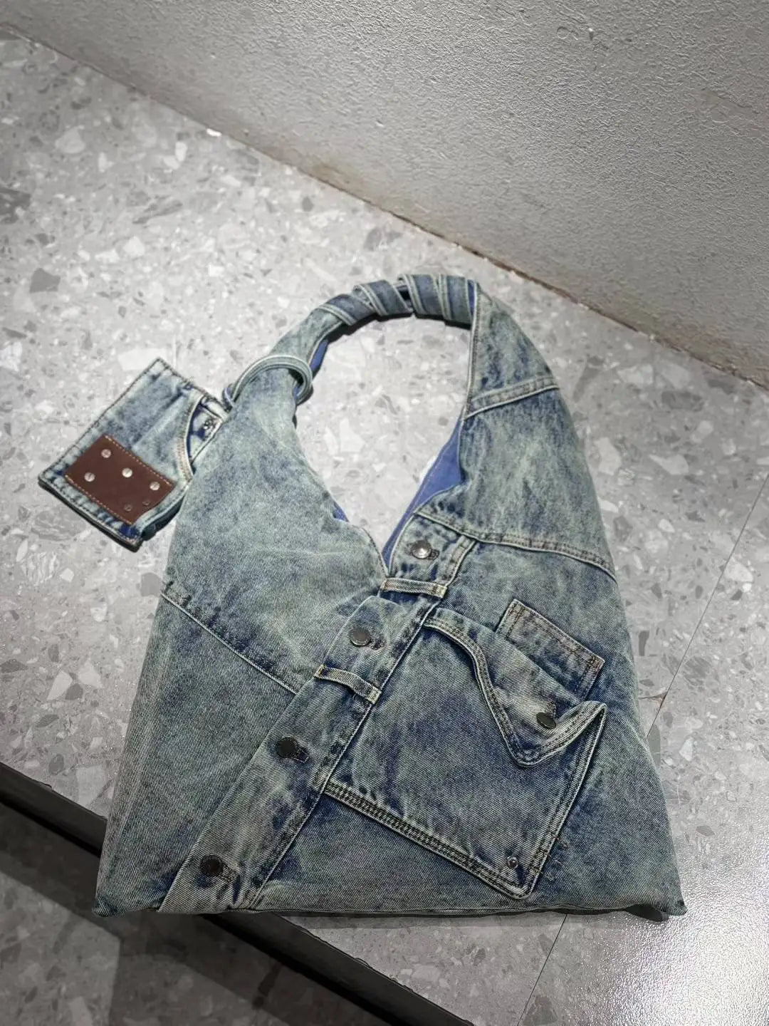 Fashion Washed Denim women handbags Y2K chian Shoulder bags for Female Simple Large capacity Student ladies big Totes bolsas