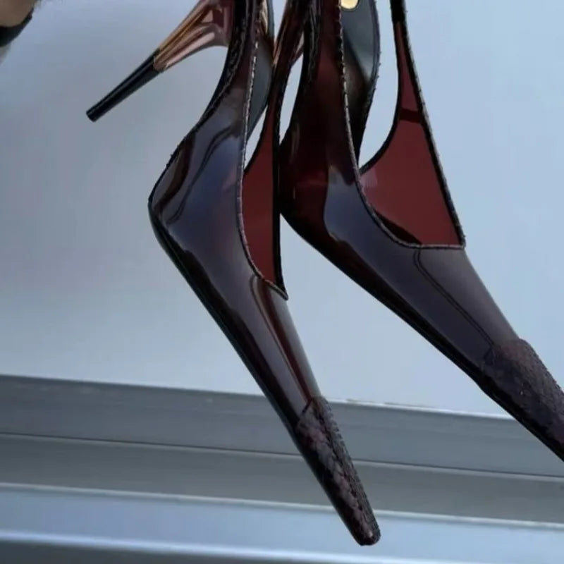Diamond Strap Stiletto High Heel Sandals for Women