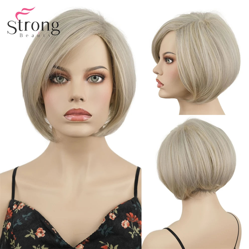 Capless Red Short Pixie Cut Natural Synthetic Wig For Women
