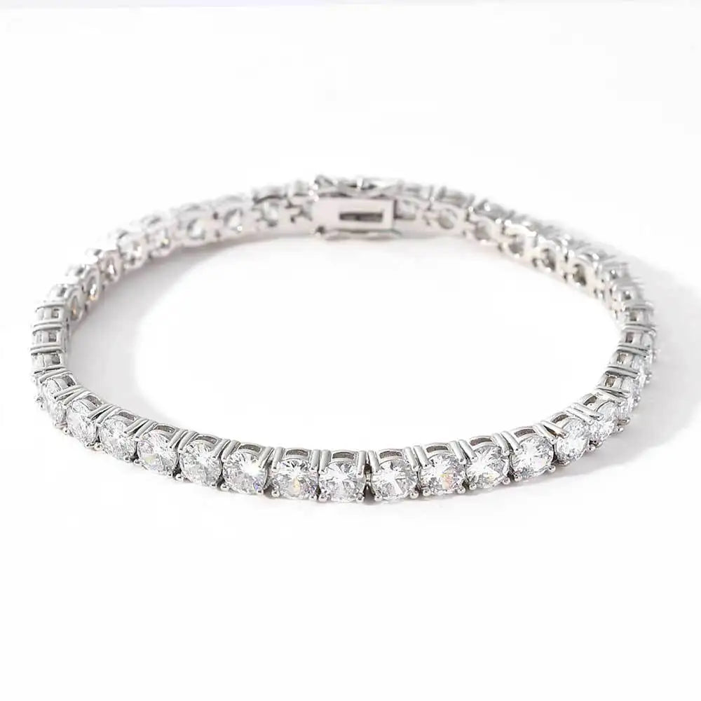 Moissanite Tennis Bracelet in Sterling Silver