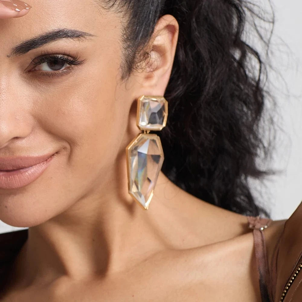 Transparent Earrings Hanging Irregular Dangle earrings High Quality Resin Drop Earrings Women's Accessories Wholesale