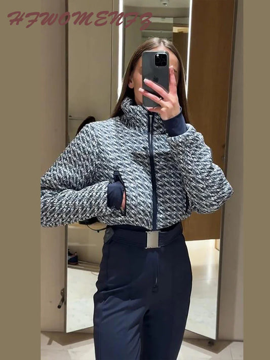 Fashion Print Thickened Cozy Winter Jumpsuit for Women