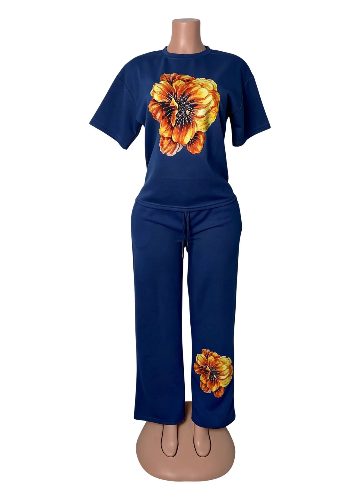 African Dashiki Two Piece Top and Pants Set for Women