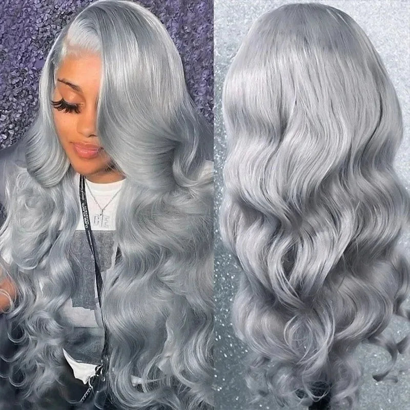 Bright Red Body Wave Heat Resistant Lace Front Wig for Women