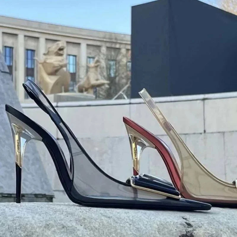 Diamond Strap Stiletto High Heel Sandals for Women