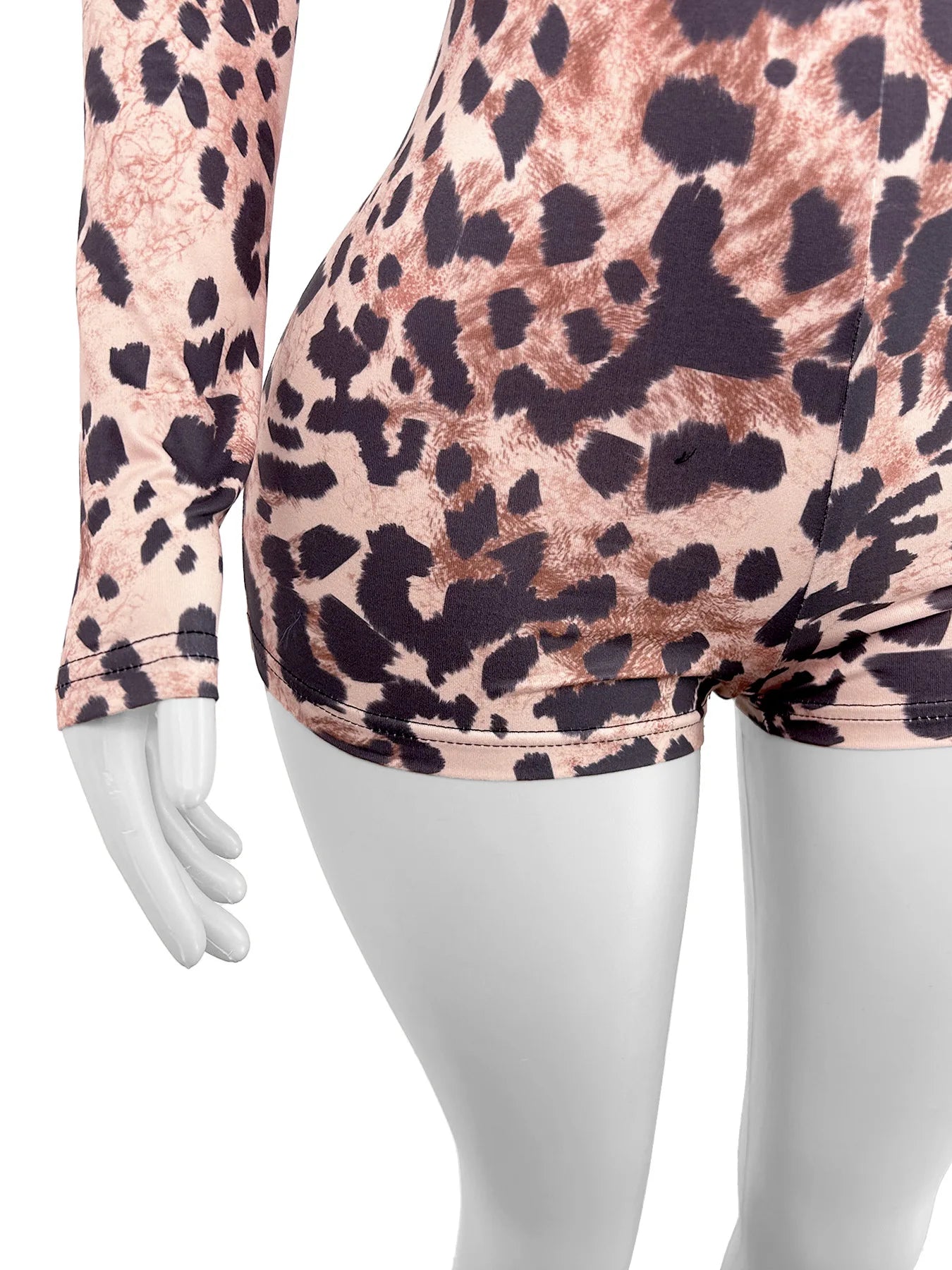 FAGADOER Y2K Sexy Leopard Print Bodycon Jumpsuits Women Spring New Skinny One Piece Rompers Midnight Streetwear Workout Overalls