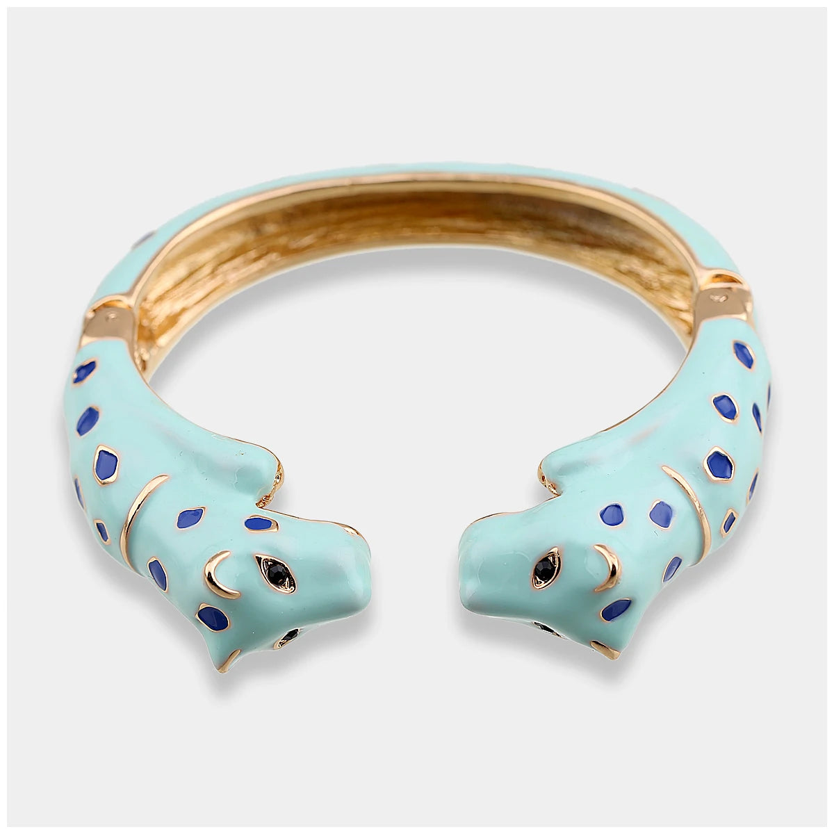 Fashion Colorful Double Leopard Cuff Bracelet for Women
