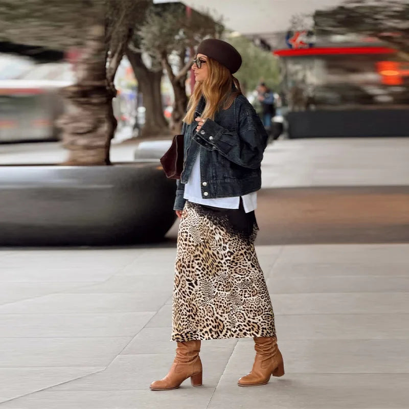 Oversized Street Style Denim Jacket with Pockets for Women