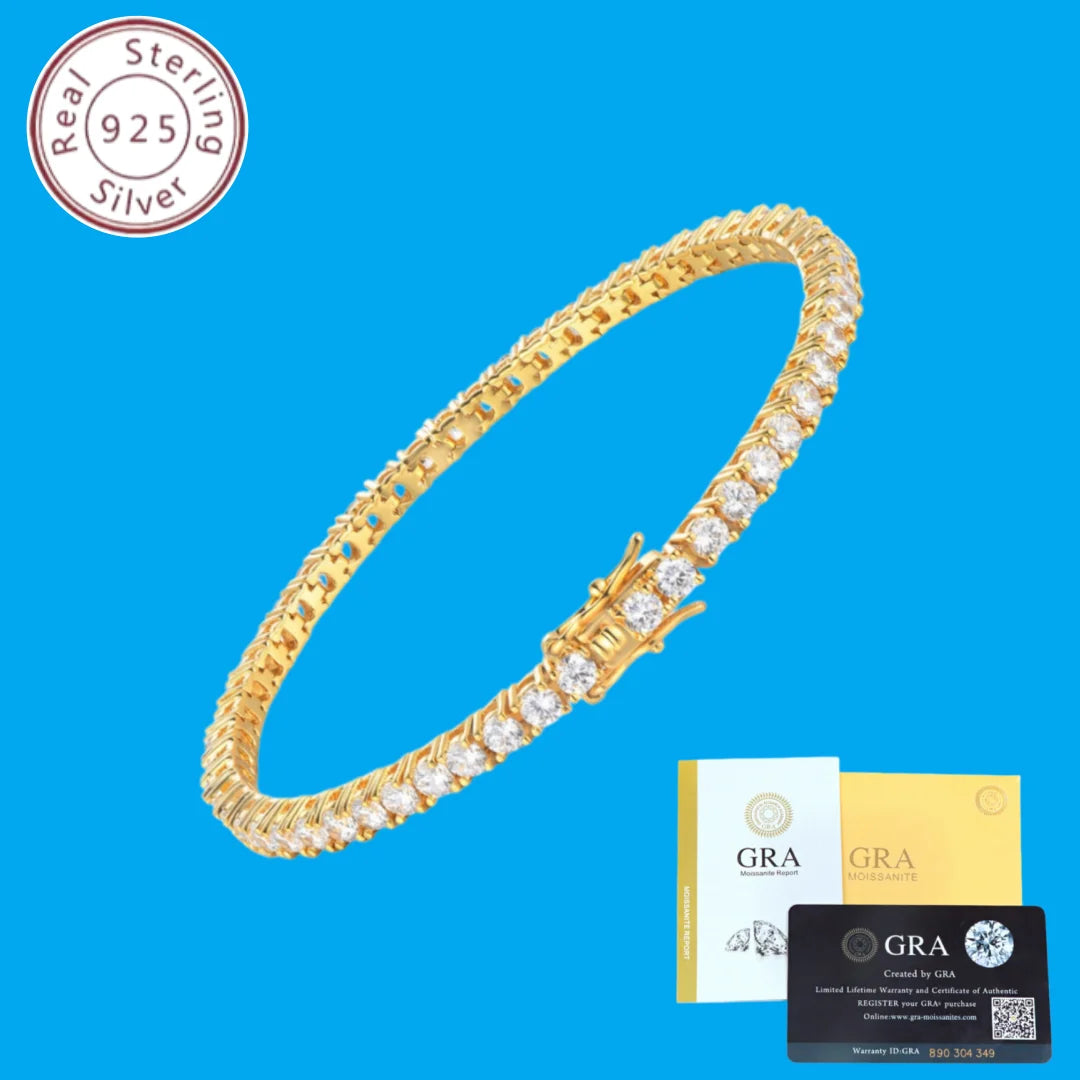 Moissanite Tennis Bracelet in Sterling Silver