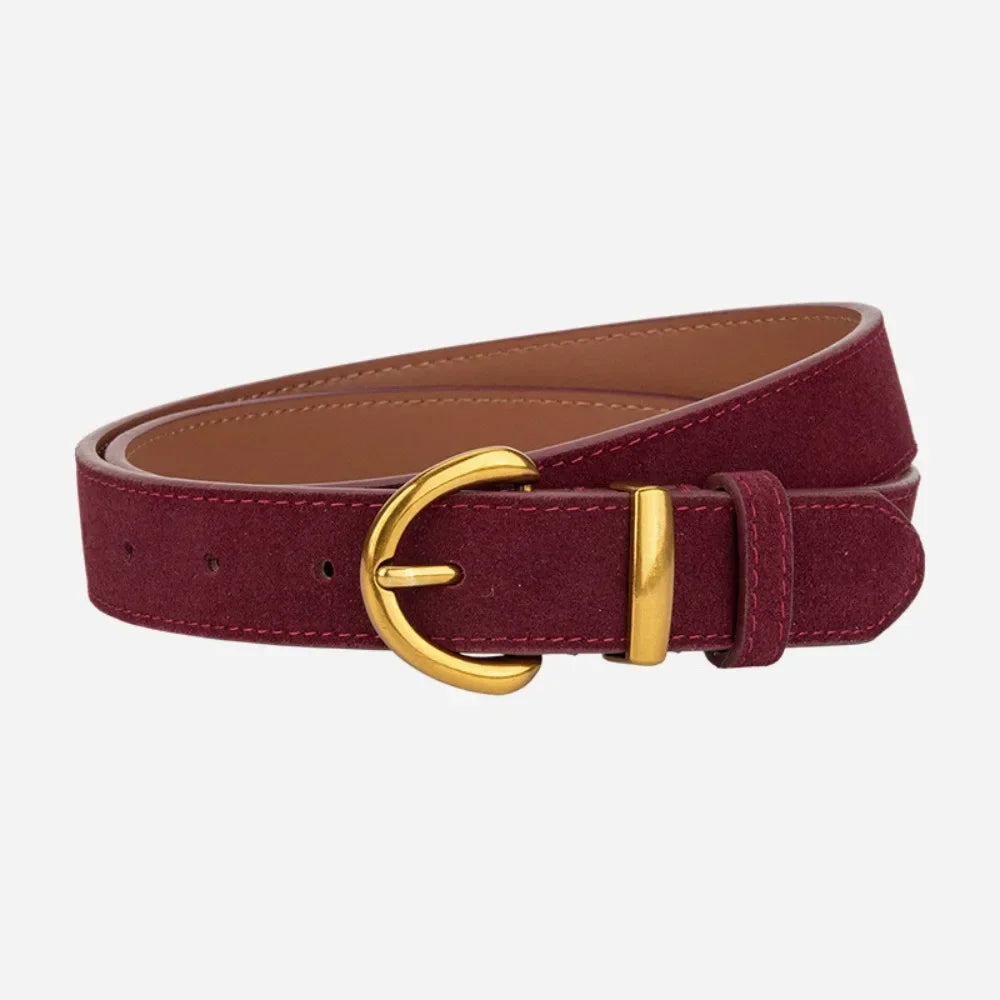Retro Style Suede Belt