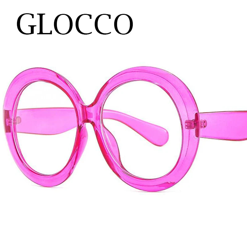 Fashionable Blue Light Round Frame Reading Glasses for Women