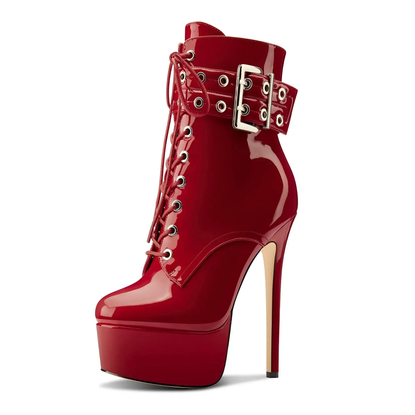 Leopard Print Stiletto Platform Ankle Boots for Women