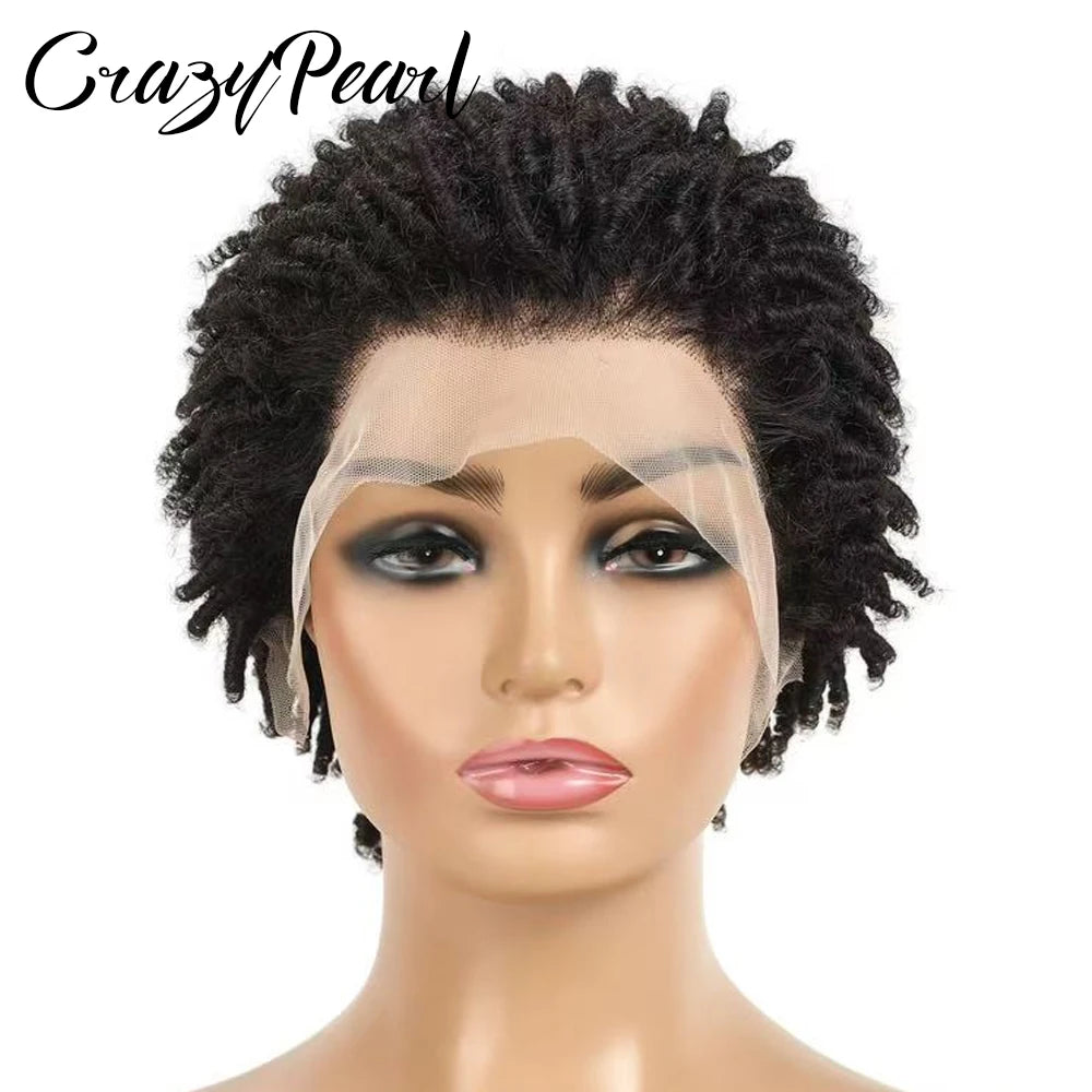 Short Pixie Cut Dreadlocks Lace Front Wig for Women