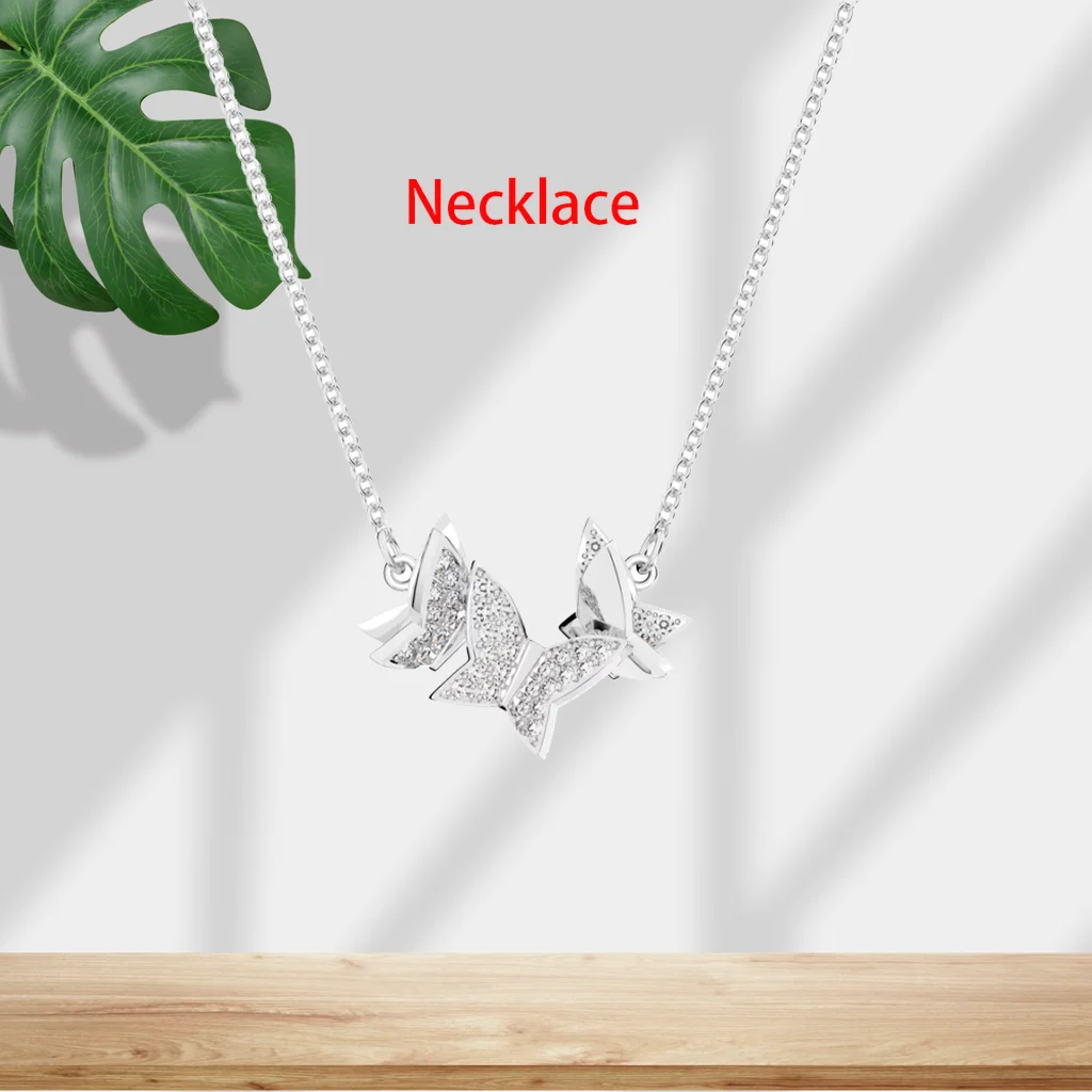 Crystal Necklace And Earring Set