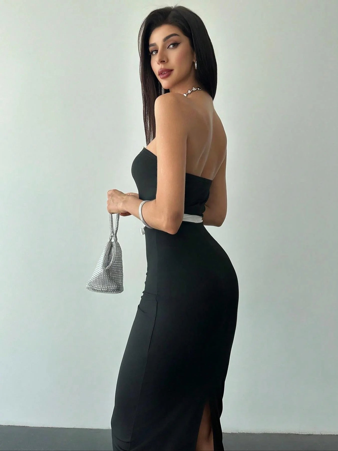 Strapless Knit Dress