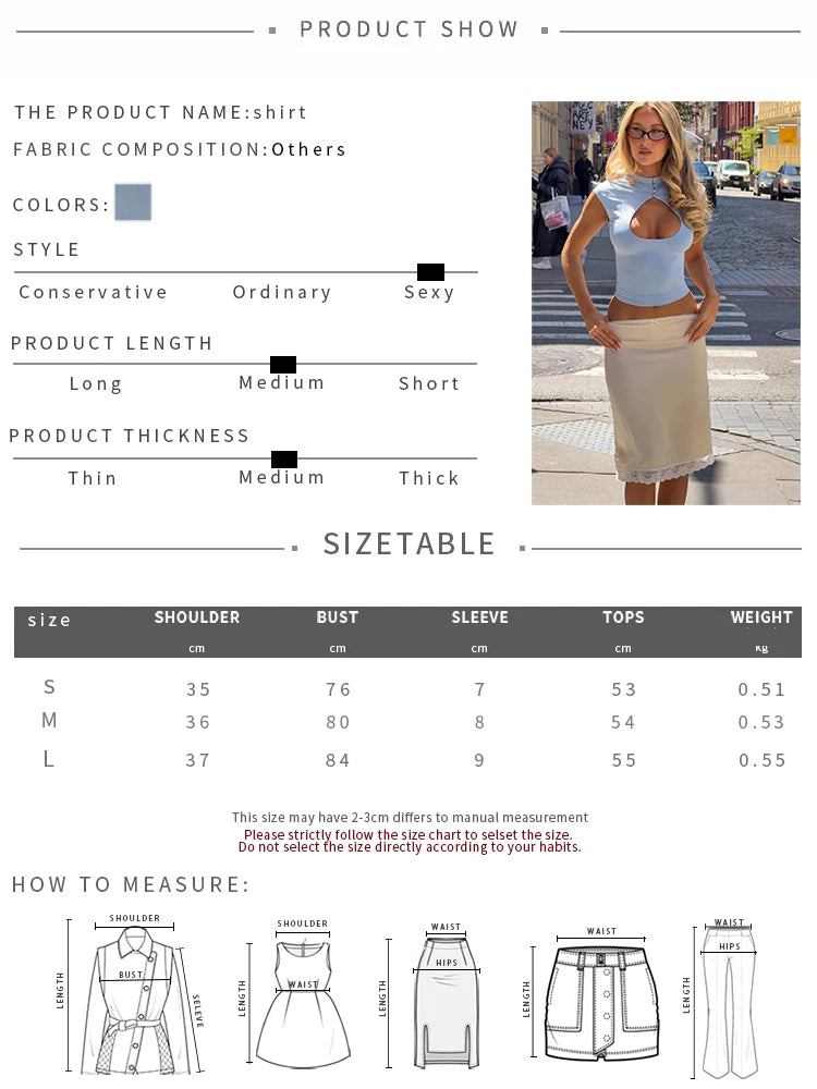 Nibber Classic Hollow T-Shirt Women Single-Breasted Short Sleeve Skinny Sexy 2026 Summer New Trend Solid Daily Simple Streetwear