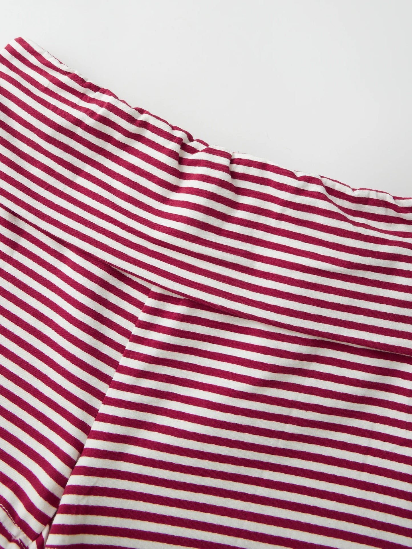 Striped Casual Summer Crop Top And Shorts Set for Women