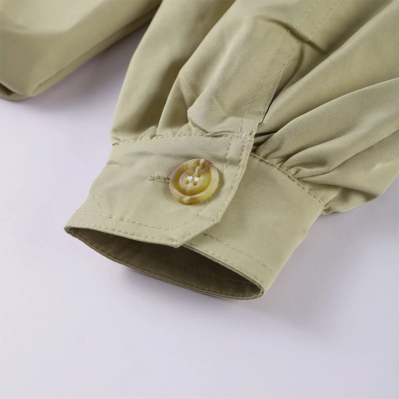 Lightweight Standup Collar Solid Short Jacket for Women
