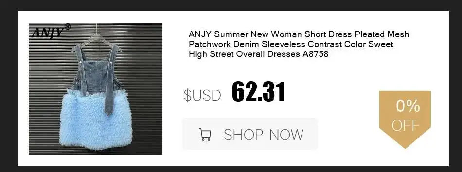 ANJY Spring Autumn New Women Streetwear Fashion Buttons Slit Striped Color Block Jeans Stylish Loose Wide-Leg Denim Pants A23331