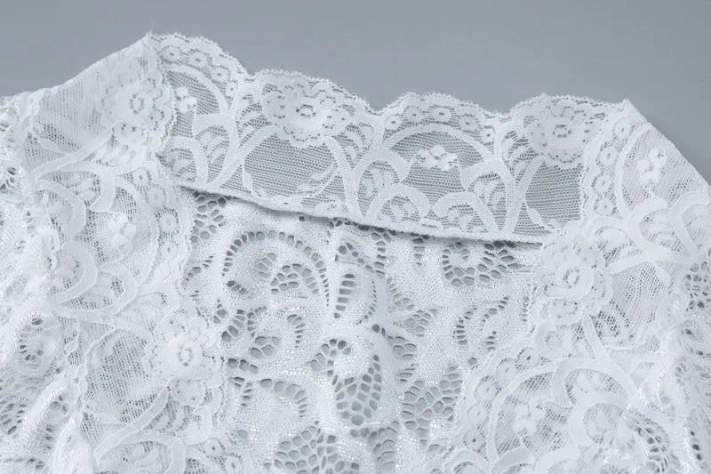 Lace Hollow Maxi Dress