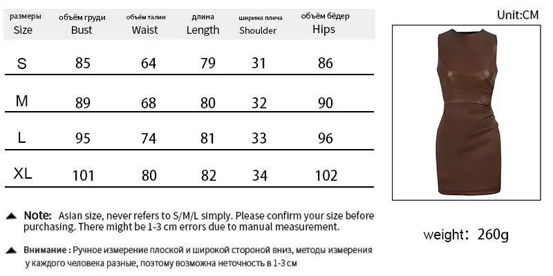 Summer New Women's Dresses Sexy Black PU Leather Mini Elegant Bodycon Club Birthday Party Dress Female Fashion Dresses Clothing