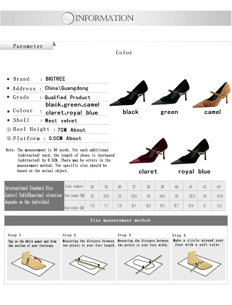 Suede Buckle Strap Pointed Toe Stiletto Pumps for Women