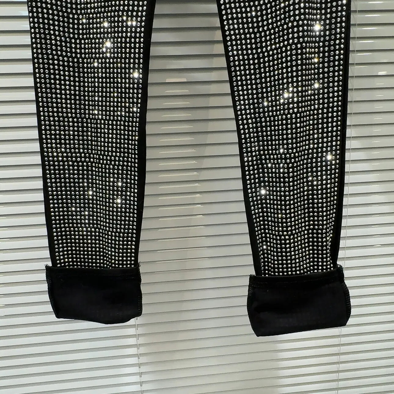 Blingbling Full Diamonds Hot Drilling Slimming Bottom Pants New Spring Autumn Spice Girls Ankle-length Skinny Women Leggings