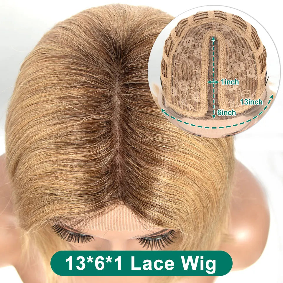 Glueless Brazilian Human Hair Transparent Lace Bob Wig For Women