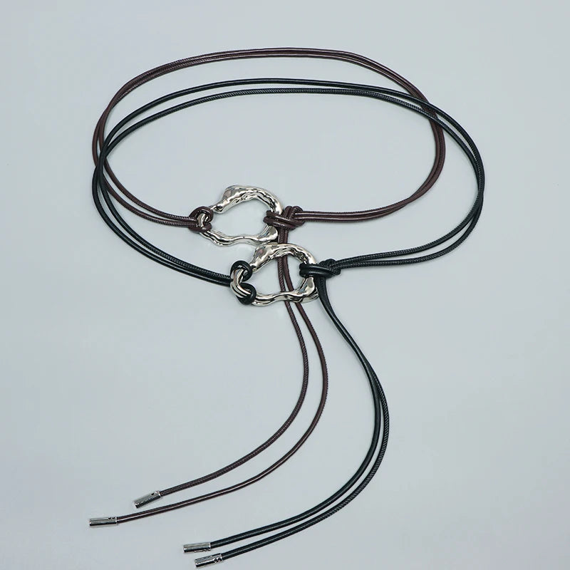 Fashion Braided Gold Knot Waist Chain Belt for Women
