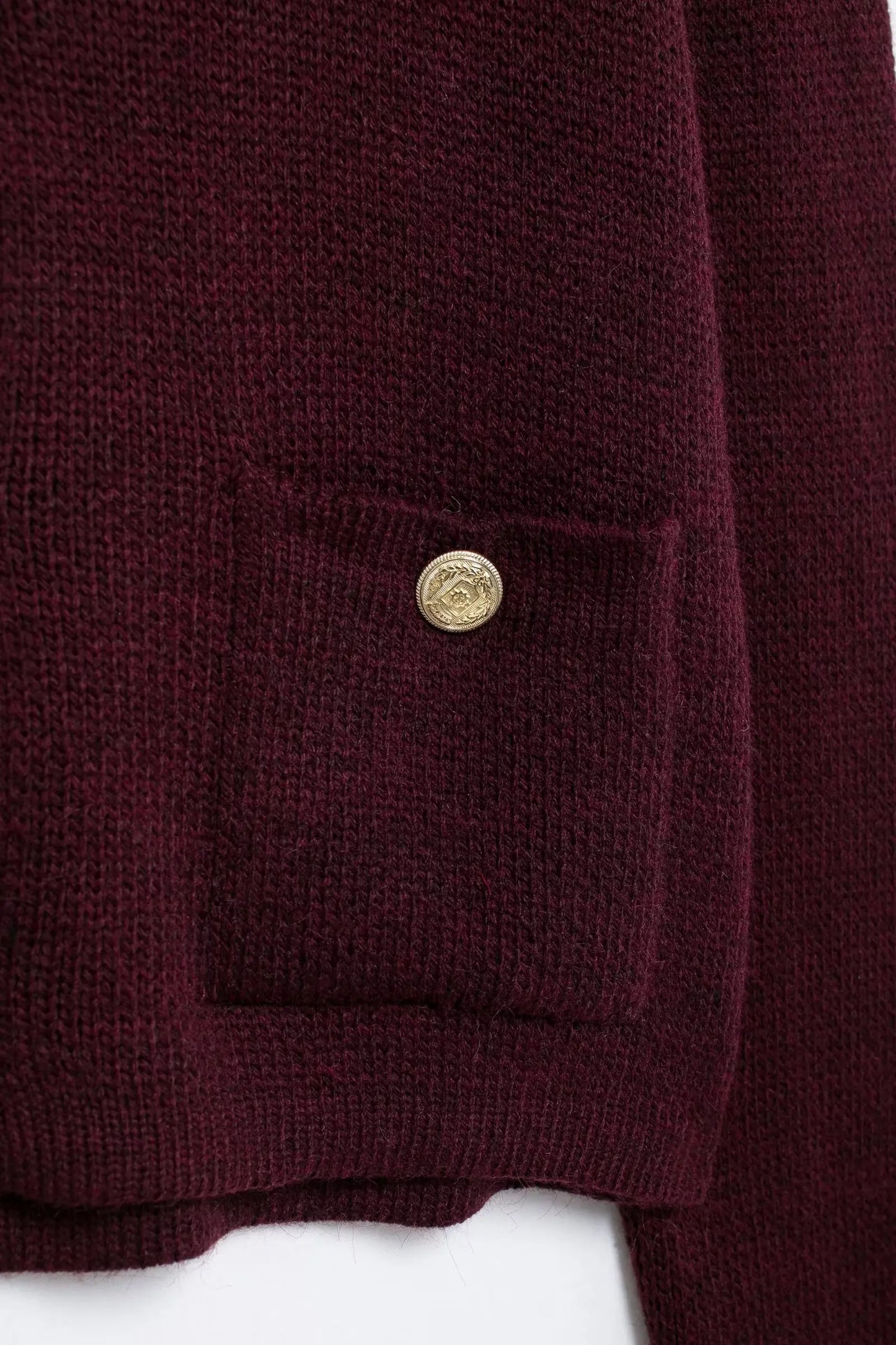 Winter Slim Knitted Cardigan with Button Details for Women