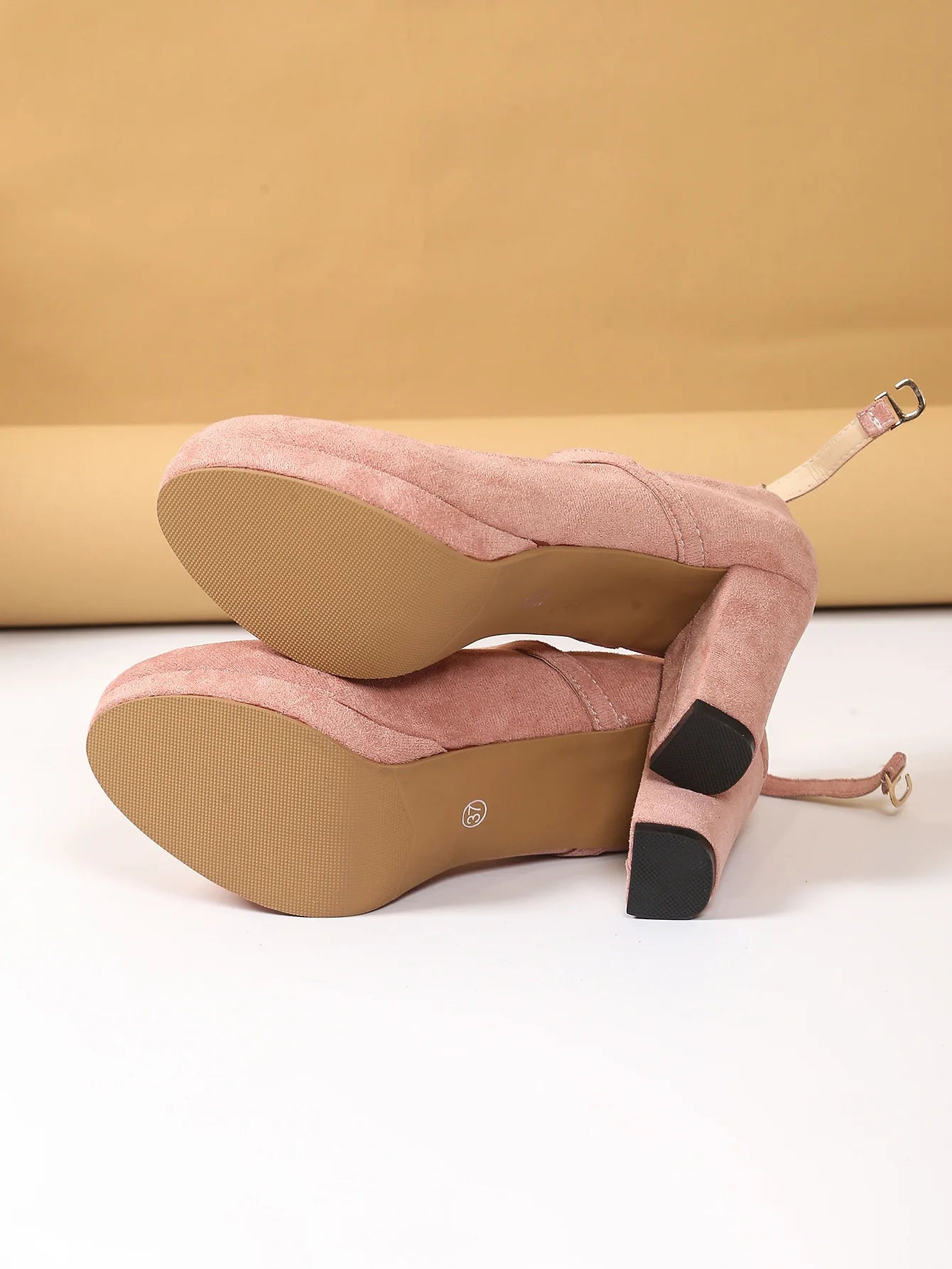 Square Heel Mary Jane Pump With Buckle