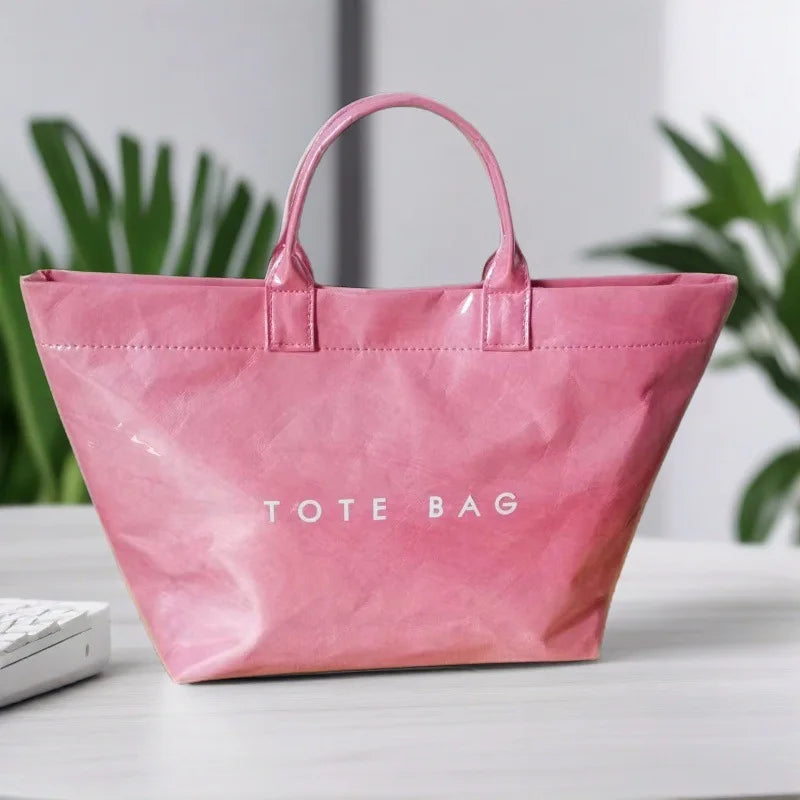 Women's large capacity fashionable shoulder bag, women's stylish shopping bag, women's casual hand-held tote bag